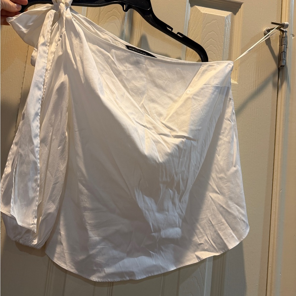 White House Black Market Ivory Blouse